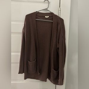 Ana Purple/Mauve Cardigan with Pockets